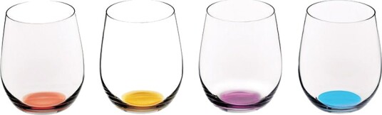 Riedel O Serie Happy O Vol2 Farget Bunn 4pk Riedel O Serie Happy O Vol2 Farget Bunn 4pk