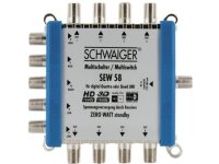 Schwaiger SEW58 531 5 innganger 8 utganger 950 2150 MHz 5 790 MHz F 14V,18V