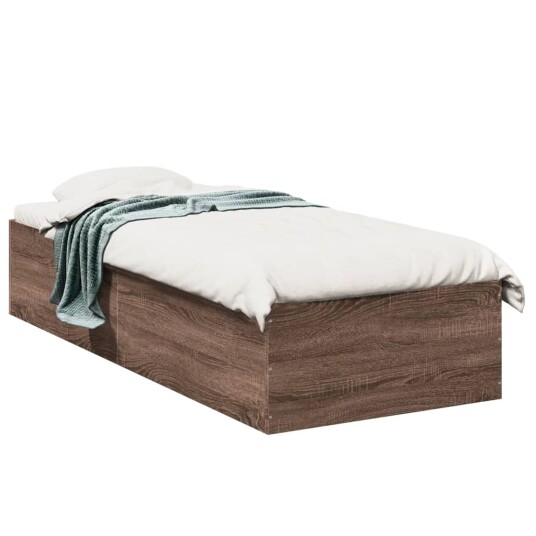  Sengeramme brun eik 75x190 cm konstruert tre 8721102598531
