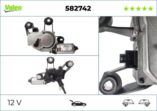 VALEO 582742 Vindusviskermotor
