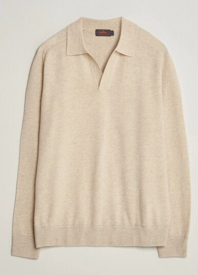 Morris Wilfred Cashmere Resort Polo Off White