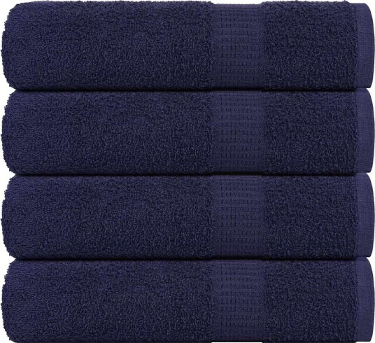 vidaXL Badehåndklær FROGN 4 stk marineblå 100x150 cm 360 gsm vidaXL Badehåndklær FROGN 4 stk marineblå 100x150 cm 360 gsm