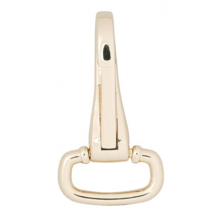 Infinity Hearts Karabinhake med D ring Messing Gull 50mm 1 stk