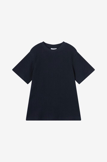 Grunt T skjorte grAlf Waffle SS Tee Blå Grunt T skjorte grAlf Waffle SS Tee Blå