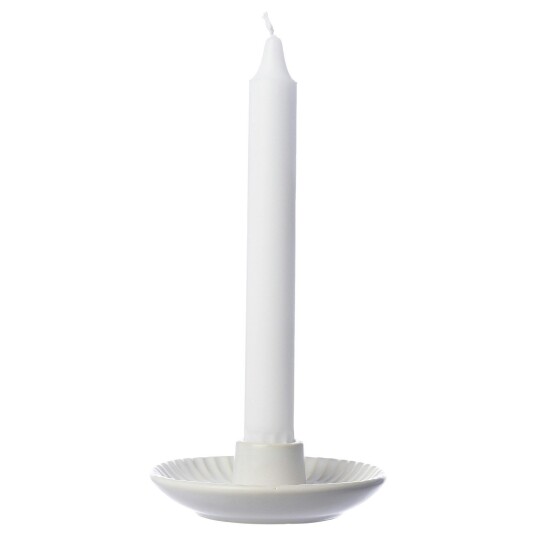 Ernst Ø10,5 cm Off-White Lysestake i Stengods Ernst Ø10,5 cm Off-White Lysestake i Stengods