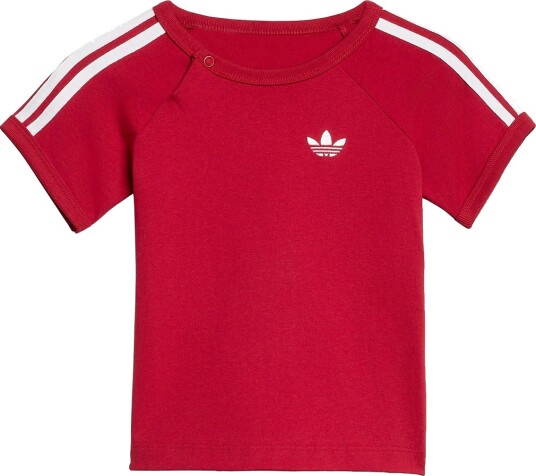 Adidas Originals 3 Stripe Tee Red 86
