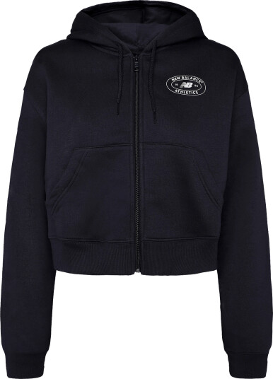 New Balance Reimagined Fleece Full Zip Navy XS