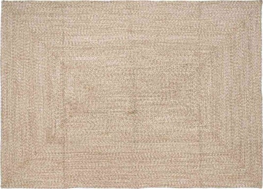 Teppe Naturlig og hvit 200 x 290 cm Jute