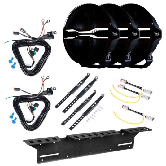 Ekstralys Strands FOR9T Dragon Drive 9 V2   Rund / 22 cm / 135W 3 stk   Komplett pakke