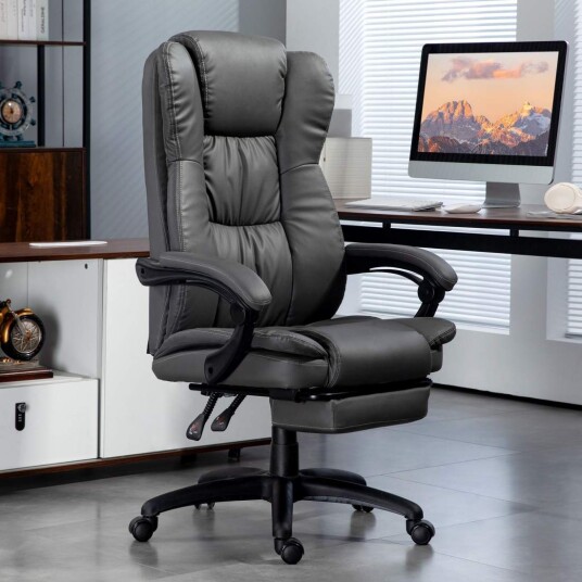 Kontorstol Eksekutivstol Svingstol Løftbar med fotstøtte Nakkestøtte Ergonomisk stol Vibrasjon Skrivebordsstol med liggefunksjon Kontorstol Eksekutivstol Svingstol Løftbar med fotstøtte Nakkestøtte Ergonomisk stol Vibrasjon Skrivebordsstol med liggefunksjon
