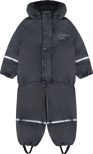 Little B Pu Set Solid W. Fleece   Navy   98