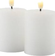 SIRIUS Sille Mini oppladbare lys 2pk, Ø5cmx6,5cm, hvit SIRIUS Sille Mini oppladbare lys 2pk, Ø5cmx6,5cm, hvit