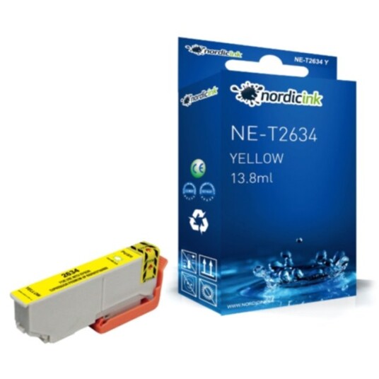 Nordicink gul Blekkpatron XL - 700 sider NE-T2634XLY