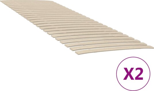 vidaXL Ribbebunner med 48 lameller 2 stk 70x200 cm 8721012152496