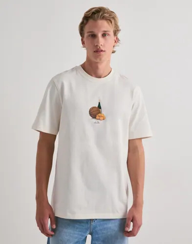 Les Deux Lemons T shirt T skjorte med trykk Hvit