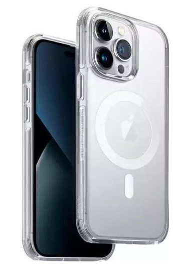 Apple UNIQ Combat iPhone 14 Pro Max 6.7" Magclick Charging case transparent/dove satin clear