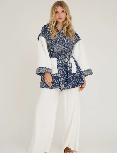 A View Katie Patch Jacket Navy 34