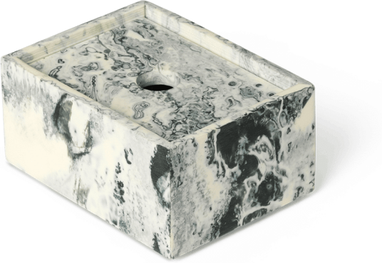 Ferm Living Mist oppbevaringsboks 7,5x10 cm Emerald off white