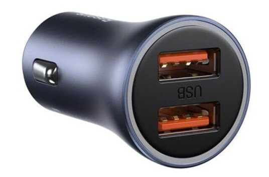 Baseus Golden Contactor Pro car charger 2x USB 40W (gray)
