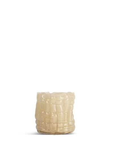 Byon Laranne 10 cm Beige Lysestake i Munnblåst Glass