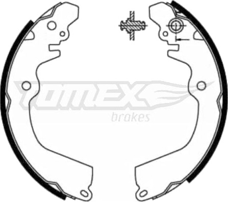 Bremsesko sett TOMEX brakes TX 21-81