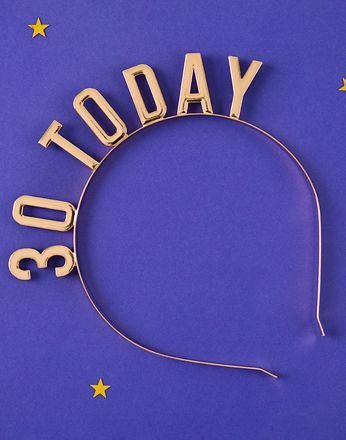 PartyDeco Hodebøyle 30 Today One size PartyDeco Hodebøyle 30 Today One size
