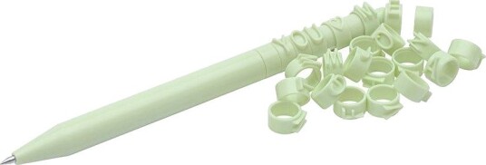 Wedo 253 3011, Uttrykkbar Kulepenn Med Hengefeste, Gjenfyllbar, Blå, 2 Stykker