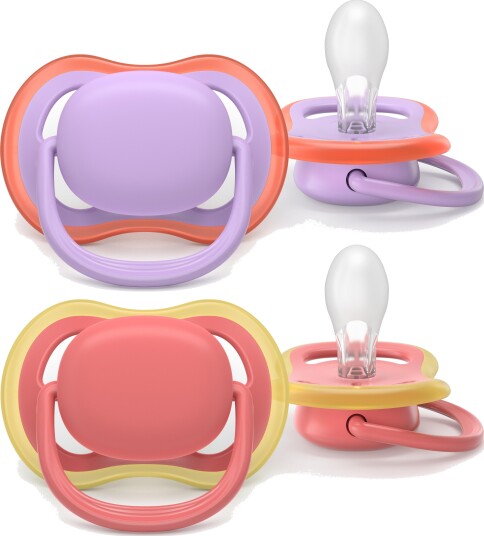 Philips Avent Ultra Air Smokk 18+ mnd Oransje/Rosa 2 stk Philips Avent Ultra Air Smokk 18+ mnd Oransje/Rosa 2 stk