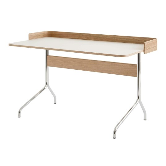 &Tradition Pavilion AV17 Skrivebord Mushroom / Oak / Chrome Leg
