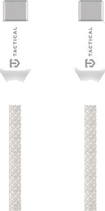 Taktisk Sømkabel Usb-C/Usb-C 2 M Hvit