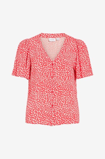 Vila Bluse viGrace V neck S/S Vila Bluse viGrace V neck S/S