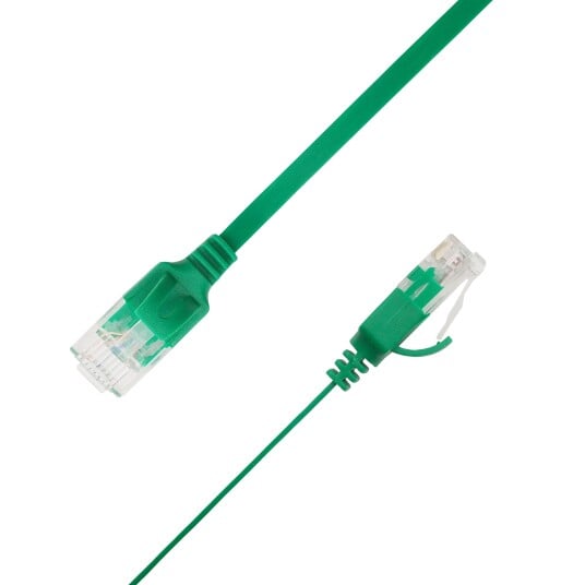 LinkIT U/UTP Cat.6A Flat 3 m Grønn Patch PVC 1x4mm 34AWG