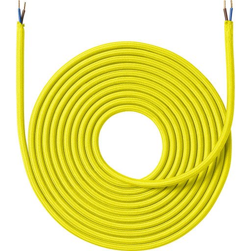 Nielsen Stoffledning 2x0,75 mm² 4 meter Gul Nielsen Stoffledning 2x0,75 mm² 4 meter Gul