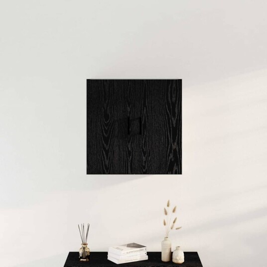 Veggskap Svart Eik 60x31x60 cm Konstruert Tre Veggskap Svart Eik 60x31x60 cm Konstruert Tre