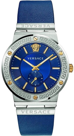 Versace Herreklokke VEVI00120 Greca Blå/Lær Ø41 mm