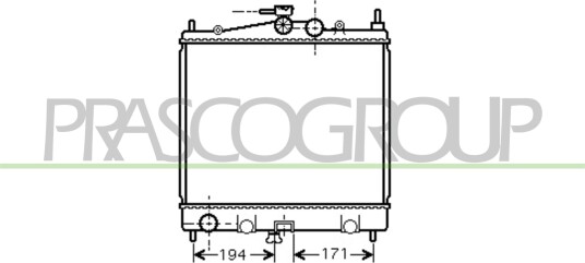 PRASCO DS011R009 Radiator, motorkjøling PRASCO DS011R009 Radiator, motorkjøling
