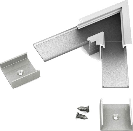 Topmet Profilsamler LINEA IN20 60DEG Anodisert