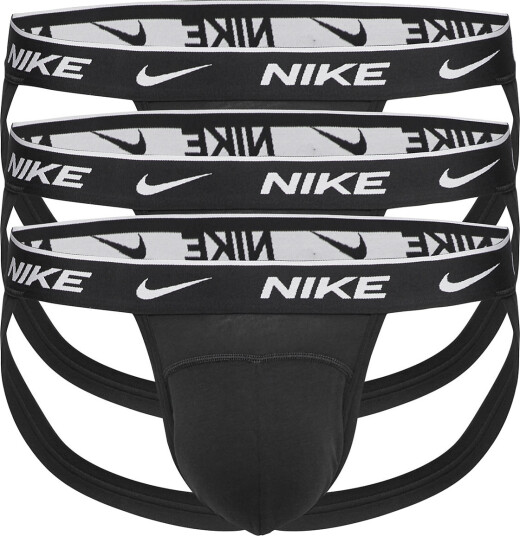 NIKE Underwear Jock Strap 3Pk - Black - L