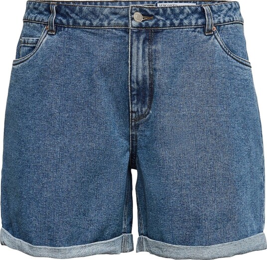Vero Moda Curve Jeans shorts vmCzuri HR Loose Blå