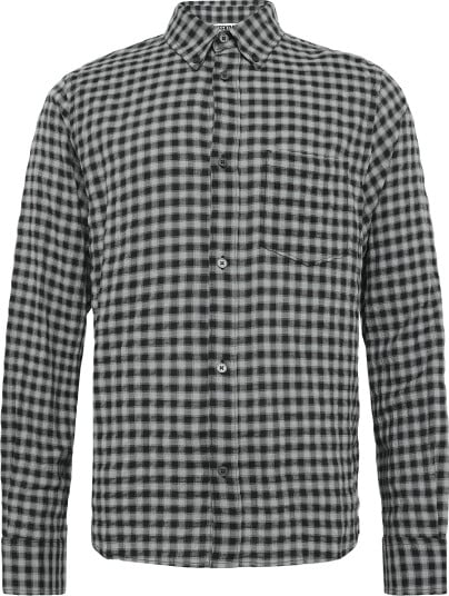 Weekday Checked Long Sleeved Shirt - Black - S