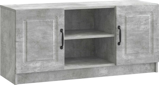 TV skap Betonggrå 102 x 34,5 x 47 cm Konstruert tre TV skap Betonggrå 102 x 34,5 x 47 cm Konstruert tre