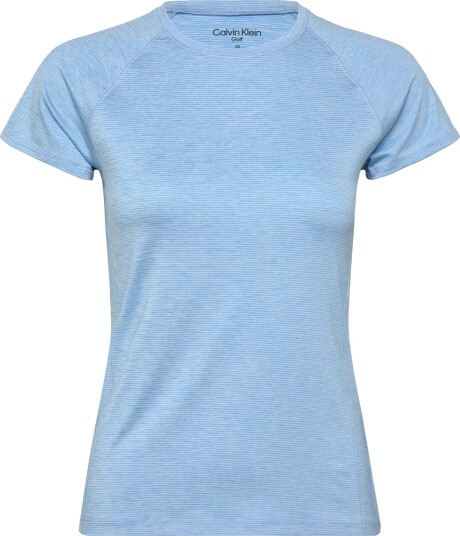 Calvin Klein Golf Mila Mini Stripe Short Sleeve Tee Blue XS