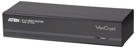 ATEN VS-138A VGA-splitter, 1 enhet till 8 skärmar, 1xHD15ha, 8xHD15ho, 450MHz bandbredd, beige ATEN VS-138A VGA-splitter, 1 enhet till 8 skärmar, 1xHD15ha, 8xHD15ho, 450MHz bandbredd, beige