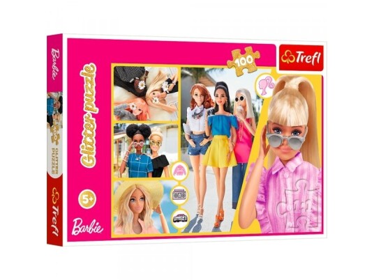 Puslespill 100 Glitter Glitter Barbie