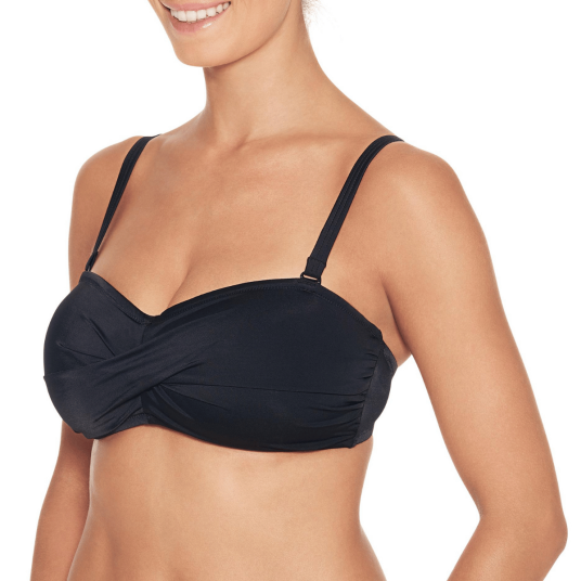 Wiki Basic Bandeau Bikini Top Svart D 70 Dame