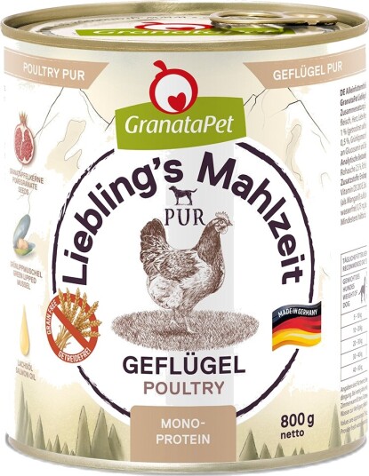 Granatapet Våtfôr Liebling'S Måltid Pur Fjærkre 6 X 800 G
