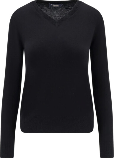 Max Mara Dame Strikkevarer Svart M,