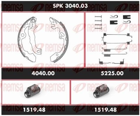 Bremsesett trommebremse REMSA SPK 3040.03 Bremsesett trommebremse REMSA SPK 3040.03