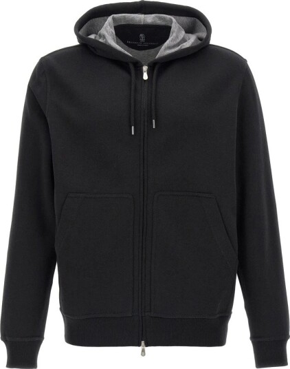 Brunello Cucinelli, Herre, Gensere & Hettegensere, Svart, XS,