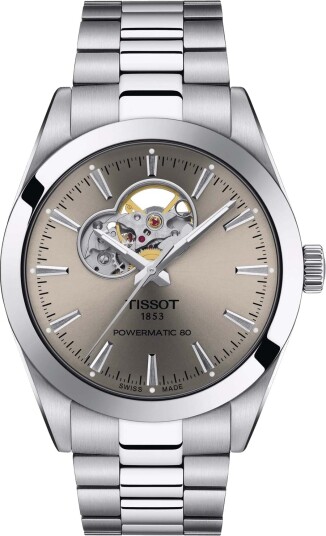 Tissot Gentleman Powermatic 80 Open Heart T1274071108100 - Herre - 40 mm - Analog - Automatisk - Safirglass